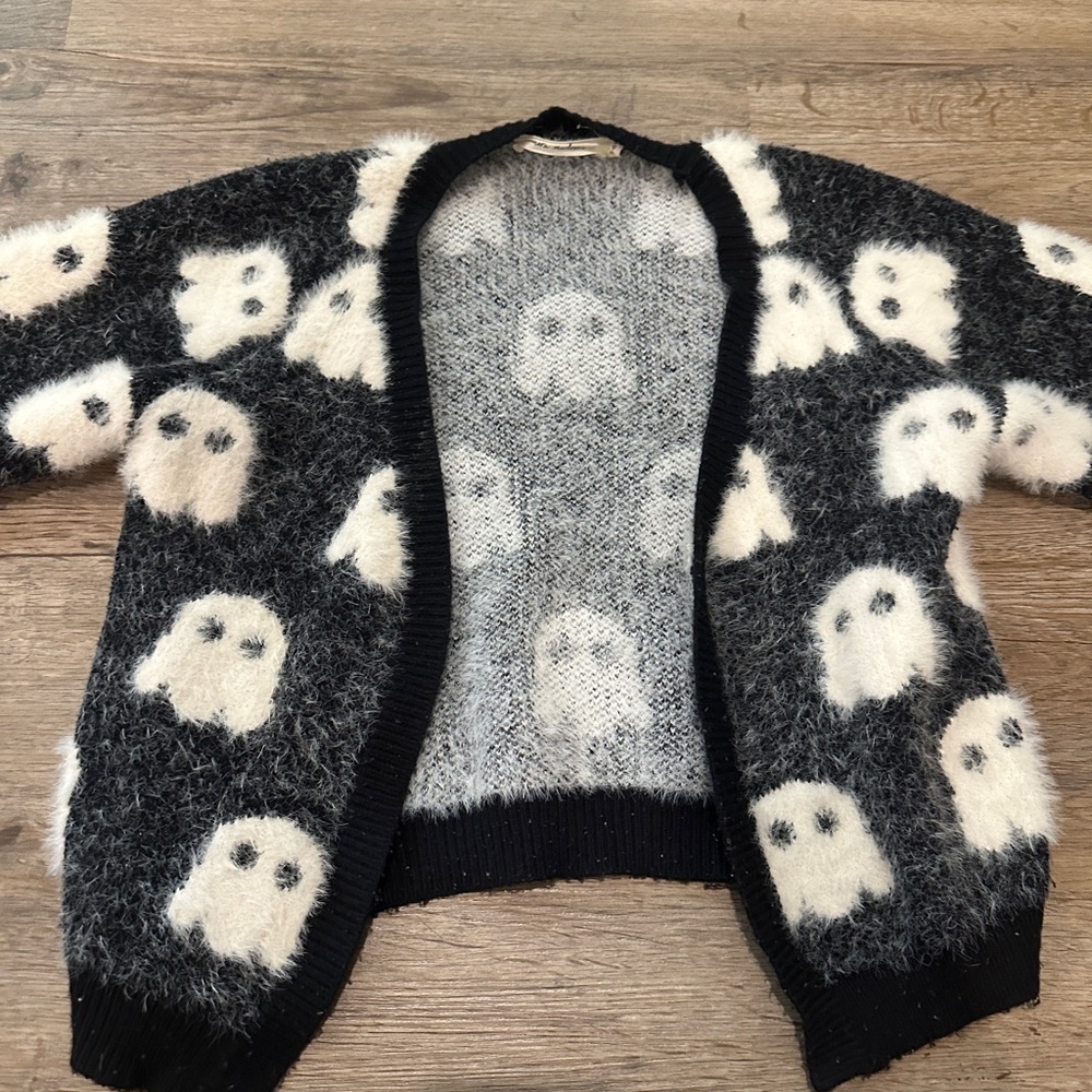 Nora Madison Fuzzy Ghost Cardigan